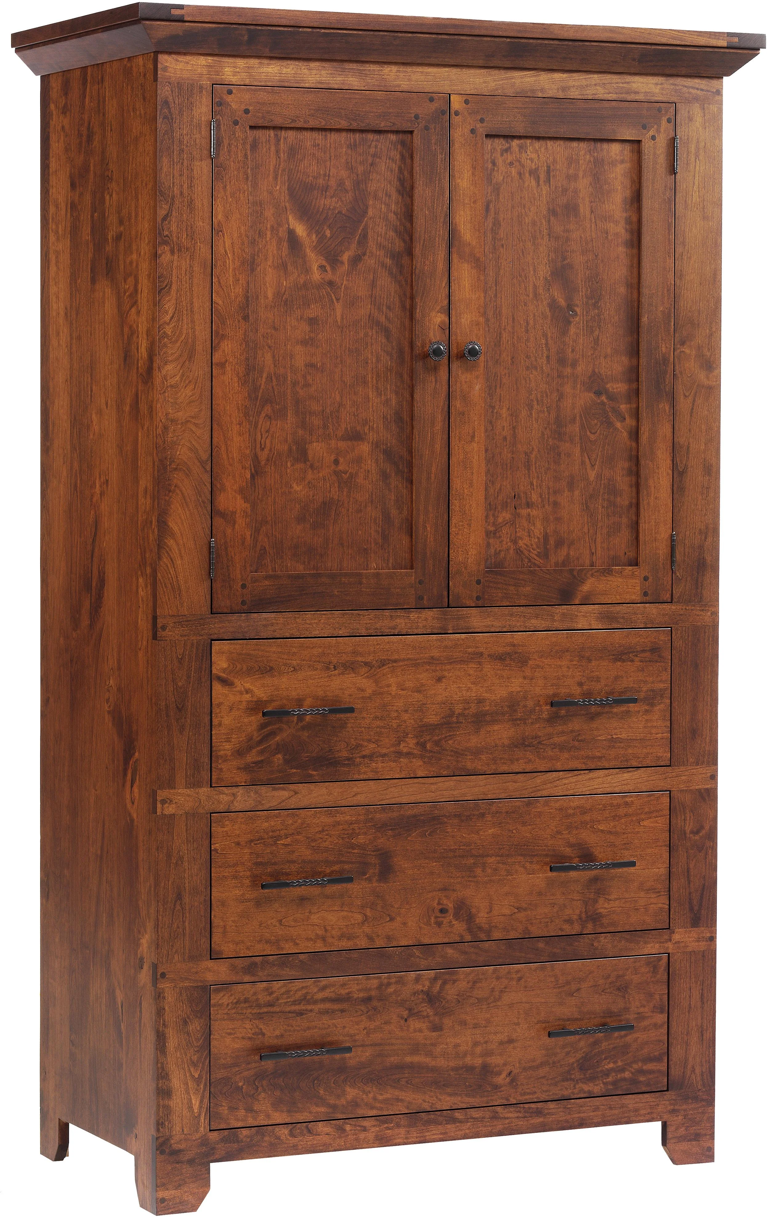 Millcraft Redmond Wellington MFR541AM Armoire with 3 Drawers Wayside